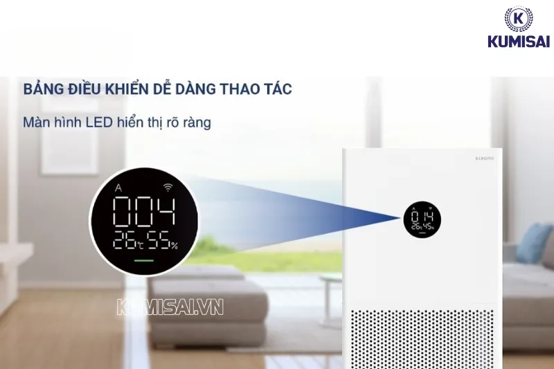 Thao tác dễ dàng với bảng điều khiển hiện đại
